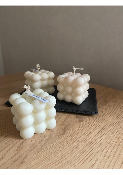 Bubble Model %100 Soya Mum Doğal Mum Bubble Mum