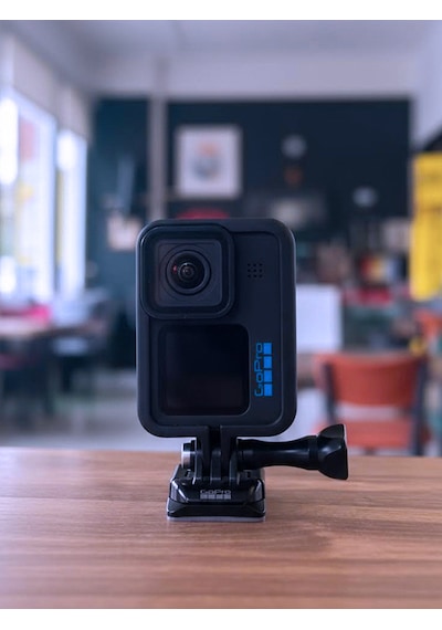 Gopro Uyumlu Dikey Çekim Helmet Chin Mount Housing Gopro 9/10/11/12 Uyumlu Siyah
