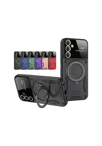 Samsung Galaxy S25 Kılıf Joy Lens Standlı Kapak