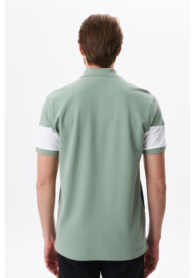 AR-MA Arma Erkek Regular Fit % 100 Pamuk Pike Polo Yaka Tişört Y29374355302 Yeşil