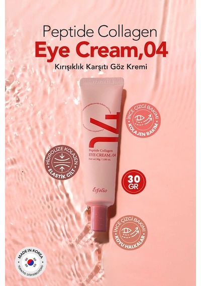 Esfolio Çoklu Peptit ve Kolajen İçeren   Göz Kremi Esfolio Peptide Collagen Eye Cream 30 G