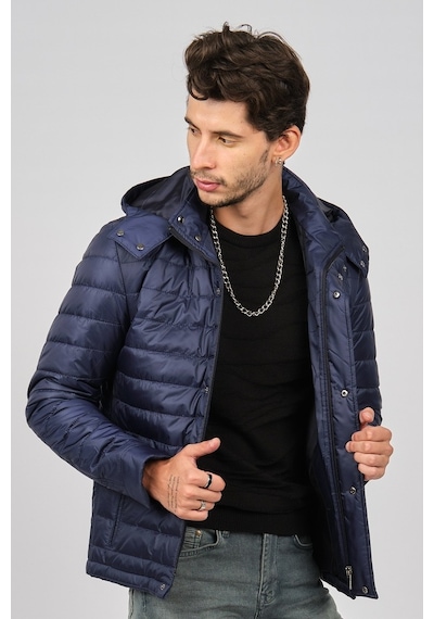 Daynax Erkek Kapüşonlu Mont 4927100 Indigo-Indigo İndigo