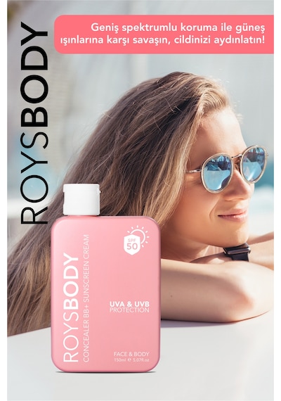 Roys Beauty Renkli Cilt Tonu Eşitleyici Güneş Kremi SPF50 150 ML