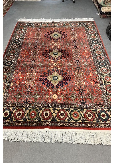 Kırmızı Kayseri Bünyan El Dokuma Cezaevi Deseni El Dokuma Halısı