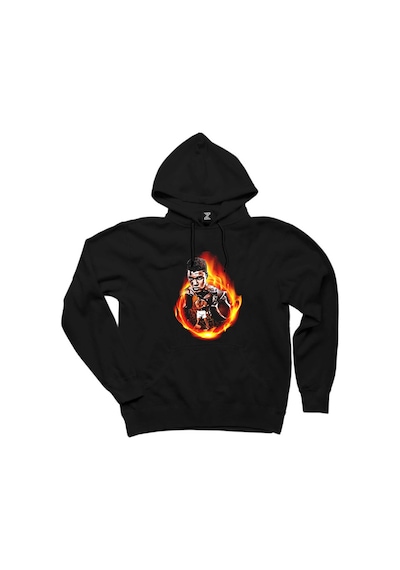 muhammad Ali Dragon Siyah Kapşonlu Sweatshirt Hoodie Siyah