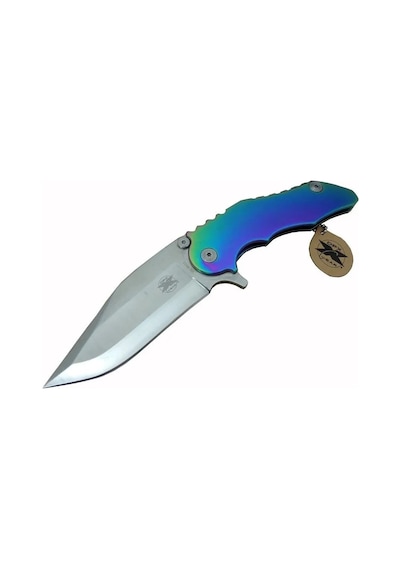 Dpx Gear Wl 9115 Outdoor Çakı 23 Cm - Metal Gökkuşağı Sap, Otomatik, Kılıflı