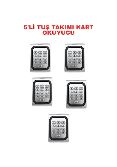 Sr-223 Em-w Ip68 Şifreli Proximity Kart Okuyucu 125 Khz Metal Kasa Geçiş Kontrol Sistemi 5 Adet