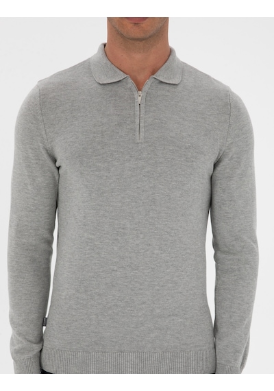 Pierre Cardin Erkek Gri Melanj Kazak /triko 50315406-vr086 Gri Melanj
