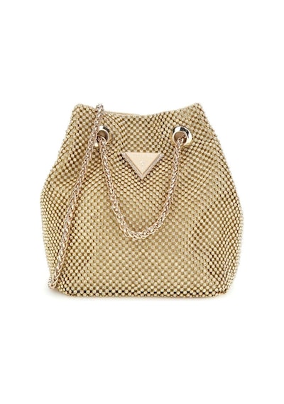 Guess Kadın Bej Zalina Clutch El Çantası Sarı
