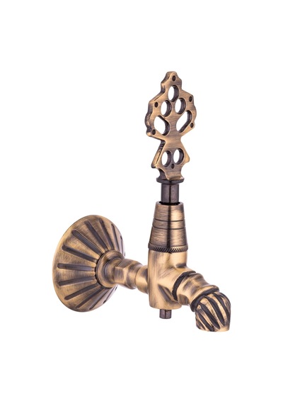 İsaoğlu Yapı Antik Kurna Musluğu Antik Gold Hamam Musluğu Eskitme Pirinç Gold