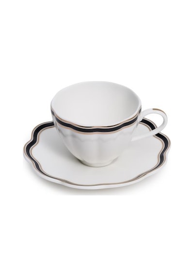 Maxx Doria Garden Collection Line 6 Kişilik 12 Parça Kahve Fincan Takımı Pa2134 Beyaz