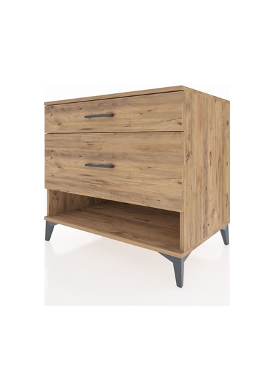 Kronos Şifonyer 2 Çekmeceli 88x59x80 Çam-çam Çam