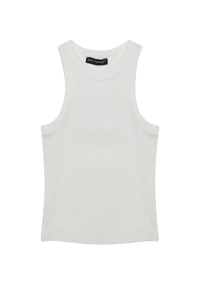 Ollacollection Halter Yaka Basic Fitilli Atlet Ekru