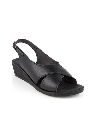 Muya Vienza 31028-001 Anatomik Taban Kadın Sandalet Siyah 36-40 001