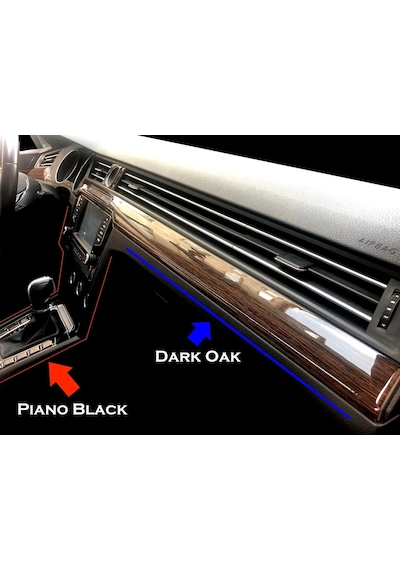 Volkswagen Passat B8-B8,5 Torpido Kaplama, Maun, Ahşap Carbon