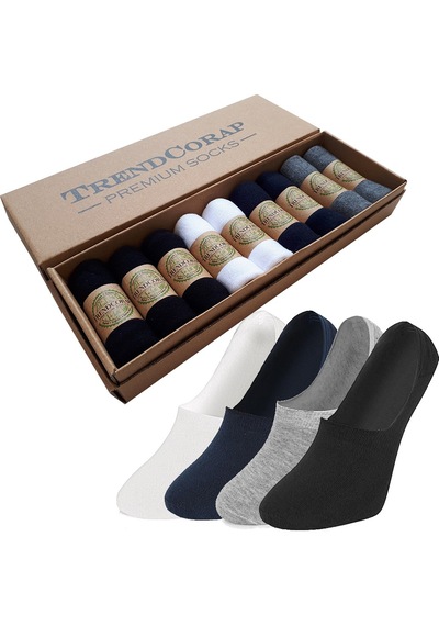 Trendcorap Premium 9'lu Dikişsiz Kaydırmaz Silikon Topuklu Bambu Erkek Ve Bayan Babet Çorap Renkli Trendcorap Premium 9'lu Dikişsiz Kaydırmaz Silikon Topuklu Bambu Erkek Ve Bayan Babet Çorap Renkli