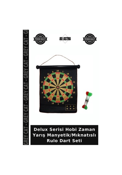 Delux Serisi Hobi Zaman Yarış Manyetik/mıknatıslı Rulo Dart Seti
