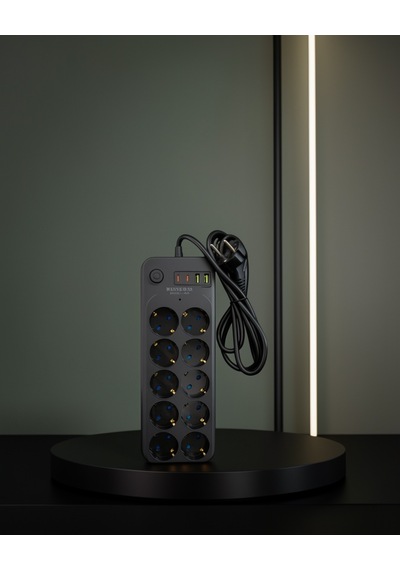 Usb Type-c 10 Çıkışlı Grup Priz 2m 2500w Termal Korumalı Uczzz10lupriz-5 0