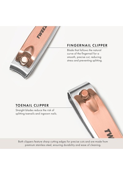 Tweezerman Combo Clipper Set, Rose Gold - Tırnak Makası Seti