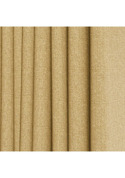 Keten Fonluk Perde Rüstik Ve Kornişe Uygun Düz Dikim Gold