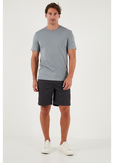 Buratti Pamuklu Regular Fit Bisiklet Yaka 5'li Paket T Shirt Erkek T Shirt 59020204s5 Siyah-kül-mavi-açık Gri-ekru
