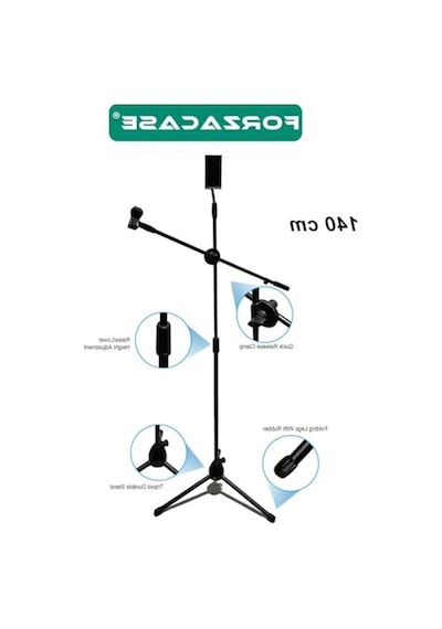 Profesyonel Metal Mikrofon Standı, 360 Derece Döner