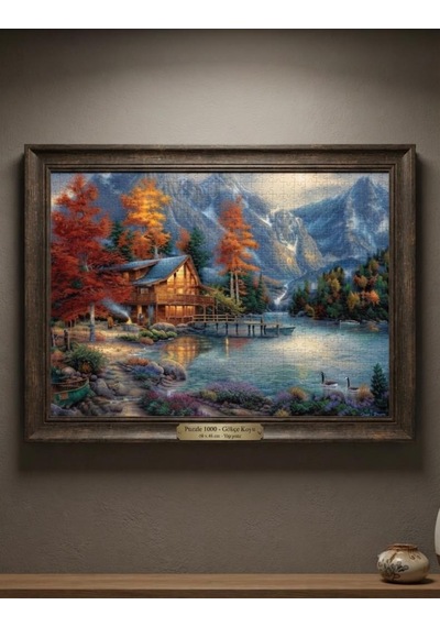 Yalnız Doğa Ve Kuğu Gölü İkili Set - 1000 + 500 Parça İkili Puzzle Seti