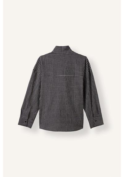 Defacto Regular Fit Asimetrik Düğmeli Kırışık Dokulu Tunik I3865ax26aubk81 Siyah-bk81
