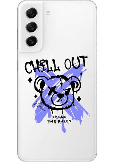 Samsung Galaxy S21 Fe Uyumlu Şeffaf Kılıf Graffiti 8 Tasarımlı