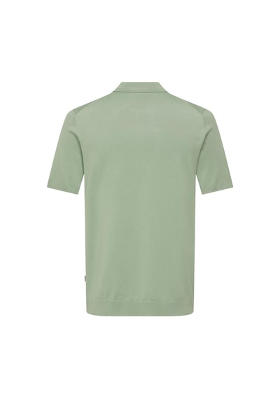 Only & Sons Erkek Yarım Fermuarlı Yeşil T-shirt - 22028606