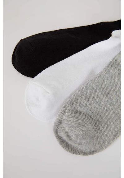 Defacto Erkek Görünmez 3lü Pamuklu Sneaker Çorap K4595aznskr1 Çok Renkli-kr1