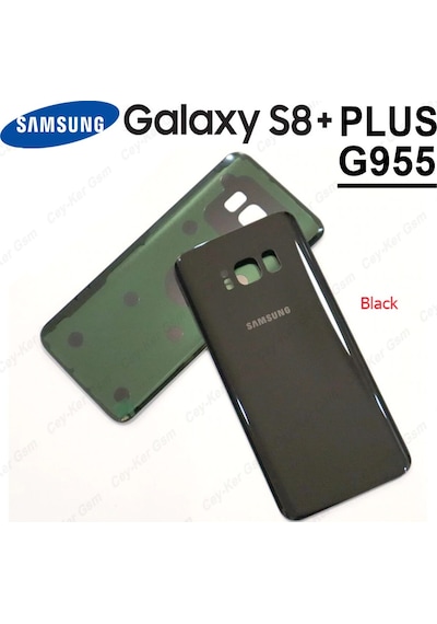 Samsung Galaxy Uyumlu S8 Plus Arka Pil Batarya Kapağı Cam