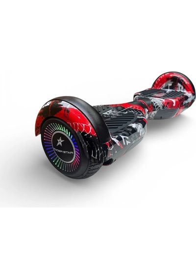 Elektrikli Kaykay Hoverboard 6.5 Inch Bluetooth Hoparlörlü Akıllı Denge - Rs-s5 Apato Grafiti