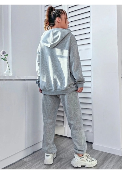 Harmandar Carlston Yazılı Kışlık Alt Üst Takımı Sweatshirt Eşofman Altı - Gri Baskılı Oversize Kapüşonlu Gri Harmandar Carlston Yazılı Kışlık Alt Üst Takımı Sweatshirt Eşofman Altı - Gri Baskılı Oversize Kapüşonlu Gri
