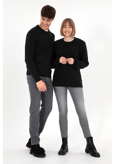 U.S. Polo Assn. Erkek Regular Fit Bisiklet Yaka Siyah Kazak 50297049-VR046
