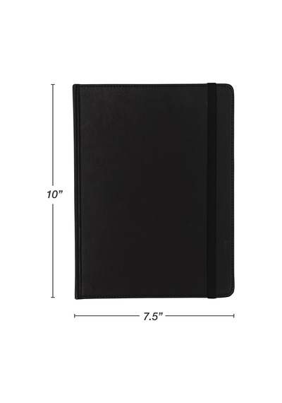 Büyük Ciltli Defter, 240 Çizgili Defter Sayfaları, Siyah, 7,5 X 10 İnç Çok Renkli