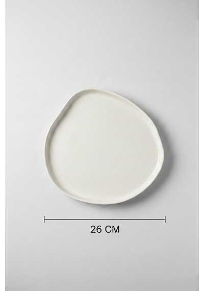 6'lı Vogue Servis Tabağı 26cm Krem Rinart