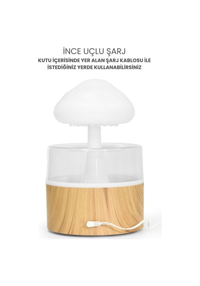 Hava Nemlendirici Yağmur Bulutu Gece Lambası Koku Dağıtıcı Relax Aromaterapi Lamba Sesleri Difüzör