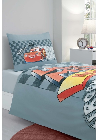Özdilek Cars Mcqueen Speed Tek Kişilik Disney Lisanslı Lastikli Çocuk Nevresim Takımı Çok Renkli