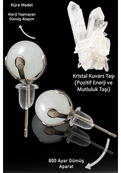 Sertifikalı Orijinal Gerçek Kristal Kuvars Taşı Nokta Doğal Taş K Çok Renkli