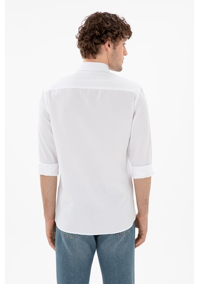 U.s. Polo Assn. Erkek Beyaz Gömlek Basic 50306338-vr013 Beyaz