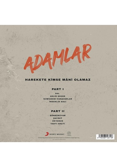 Adamlar - Harekete Kimse Mani Olamaz Plak