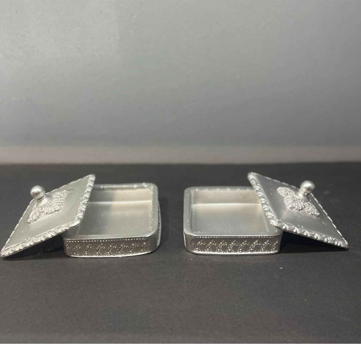 Dekoratif Polyester Ikili Takı Seti Gümüş