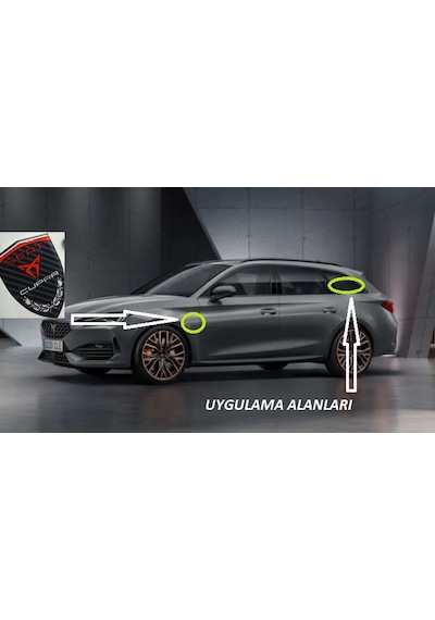 Seat Ateca Arona Cupra Logo Kelebek Cam Çamurluk Yanı Damla Silik