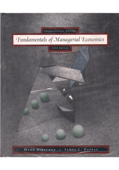 Fundamentals Of Managerial Economics Fifth Edition