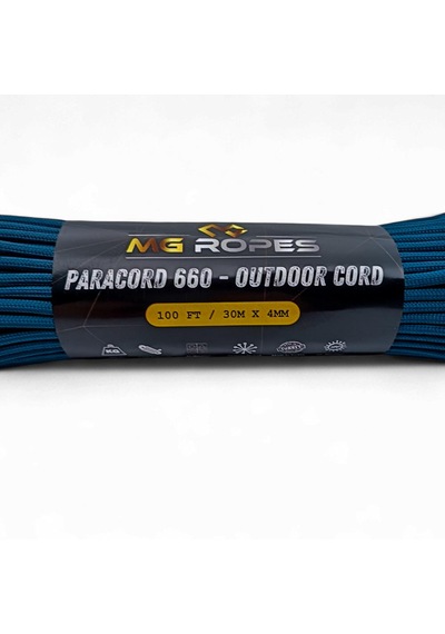 Polyester Paracord İp 4 Mm Petrol Renk 30 Metre