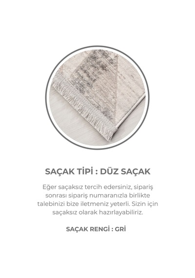 Florance Modern Salon Halısı Geniş Ölçü, Pet Dostu, Yumuşak Dokulu, Kolay Temizlenen, Özel Kesim Gri-beyaz