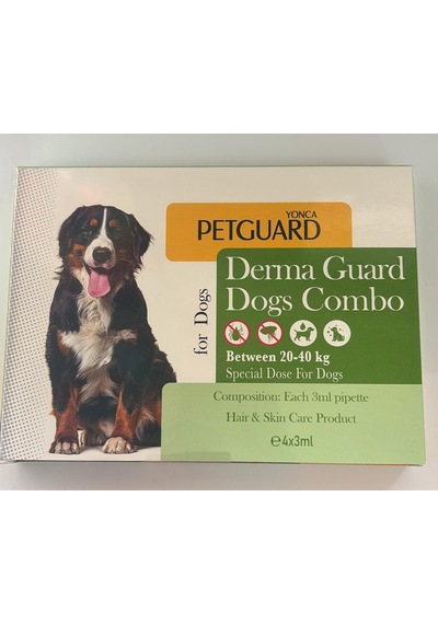 Petguard 20-40 KG Köpekler için Dış Etkenlere Karşı Koruma Damla 4 x 3 ML