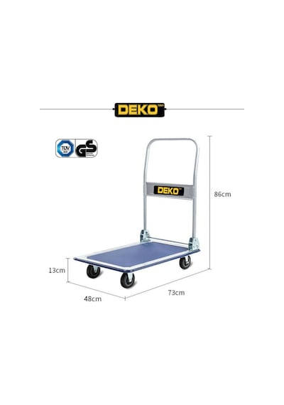 Deko Turkey Dkt-175 Koli Yük Paket Taşıma El Arabası Dkt-175 Kg K