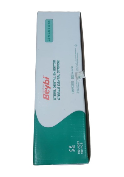 Beybi Dental Enjektör 40Mm*0.4 Mm100Adet